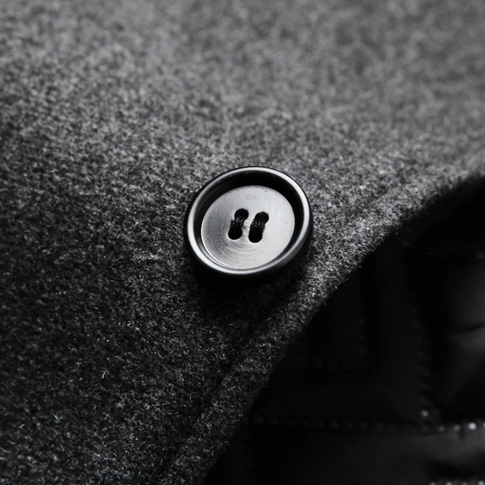 Men Cashmere Blazers Suits Jackets Standup Collar Business Casual Coats Male Slim Fit 241202