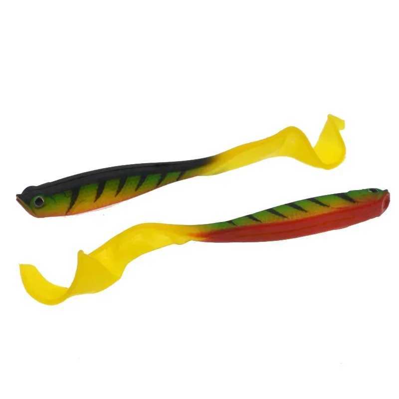Fishing Lure 125mm 5.5g Swimbait Shad T-Tail Soft Bait Artificial Silicone Lures Bass Pike Wobbrs Fishing Jigging ToolsXJ241128