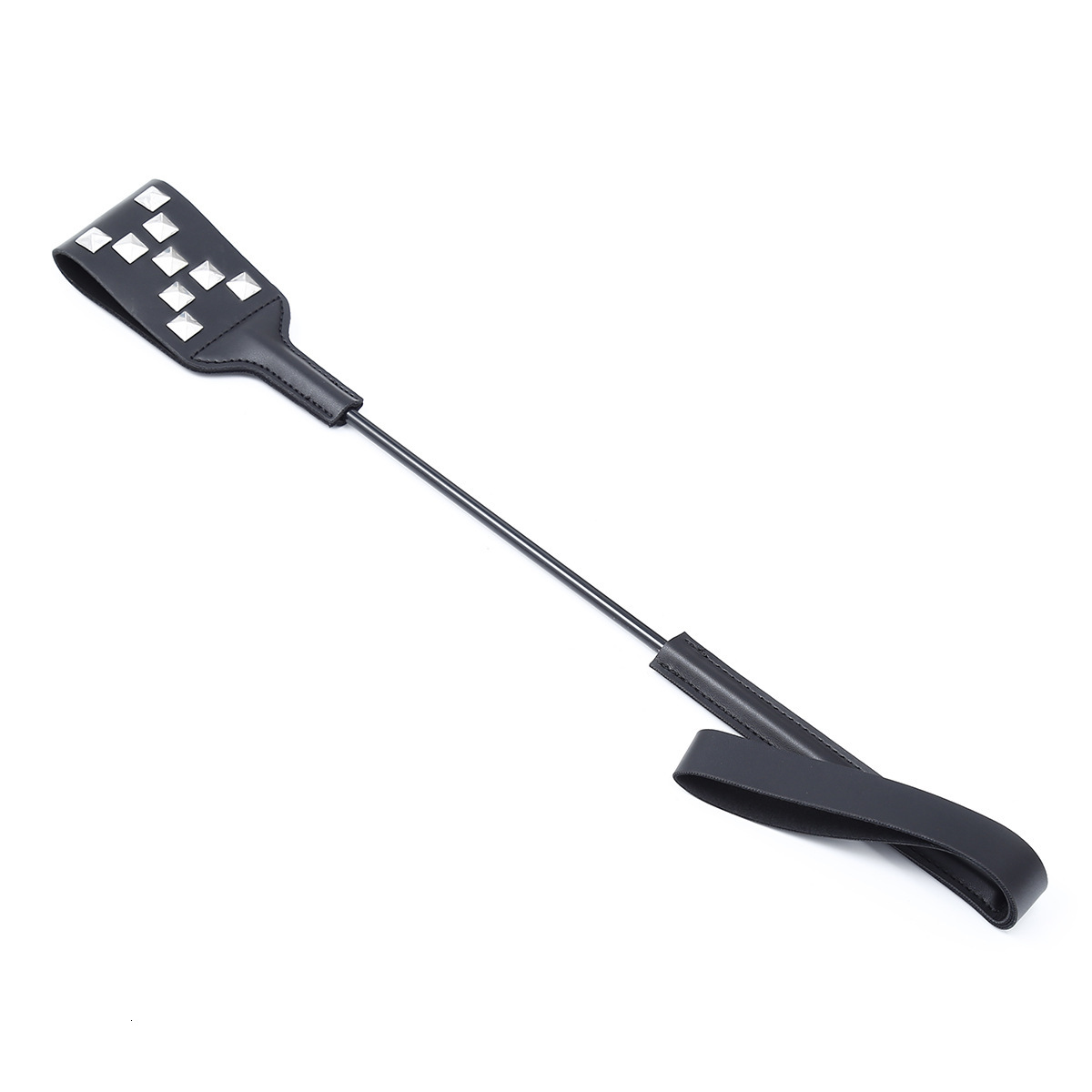 Adult sex SM sex toy leather racket XO double-sided letter rivet leather whip for men and women training spanking