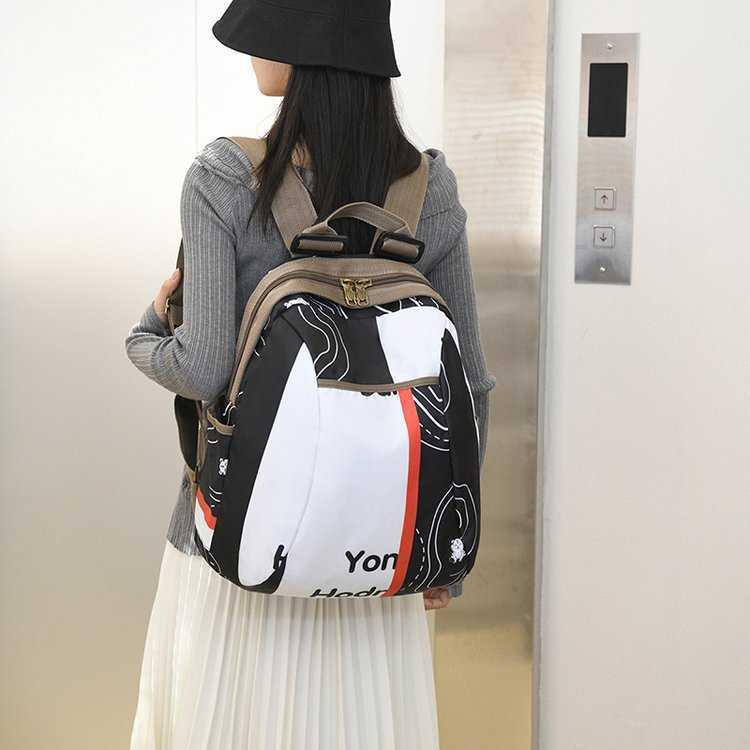 Shell backpack, ethnic style fashionable casual women's backpack, lightweight and durable, large capacity commuting travel backpack 241215