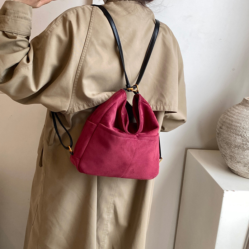 Autumn Winter Frosted Leather Shoulder For Women 2024 New Trendy And Versatile Large Capacity Commuting Multi Back French Tote Bag