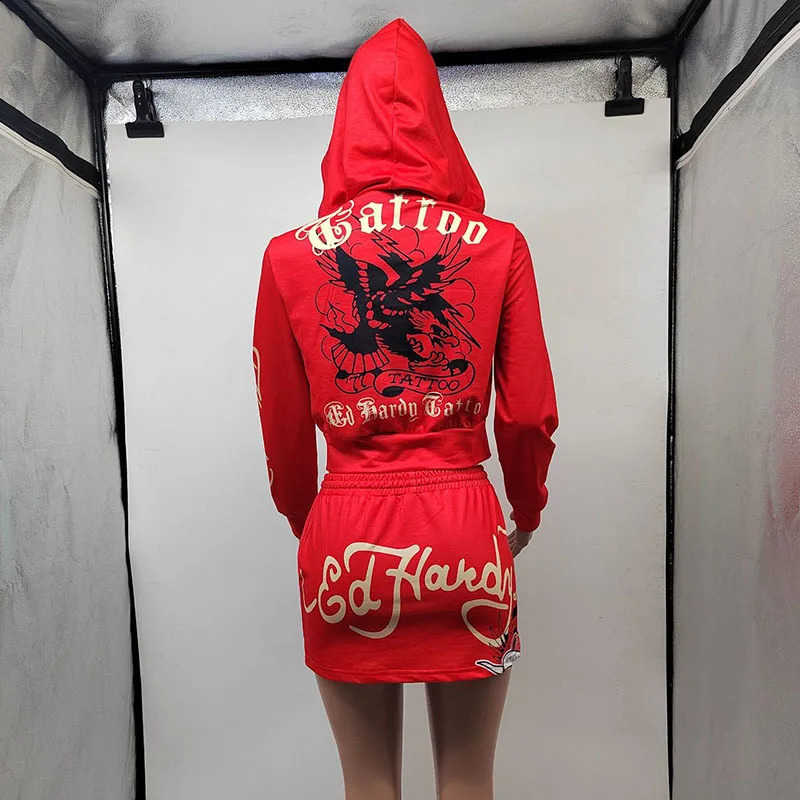 Sifreyr 3D Pattern Printing Ski Set Hoodie Zipper Long Sleeve Open Collar Wool Sweater 241206