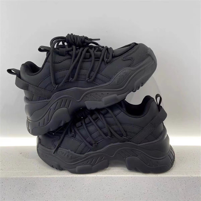 Free shipping designer Sports Shoes formen womens Platform Tire shoes sneakers Black white silver outdoor trainers shoes
