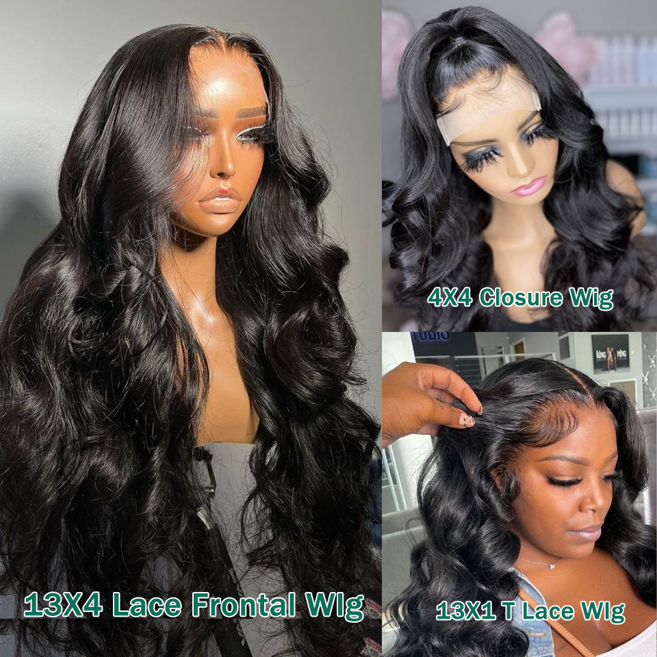 13X6 Brazilian Body Wave Wigs Full Glueless 13X4 HD Transparen Human Hair Lace Frontal Wig