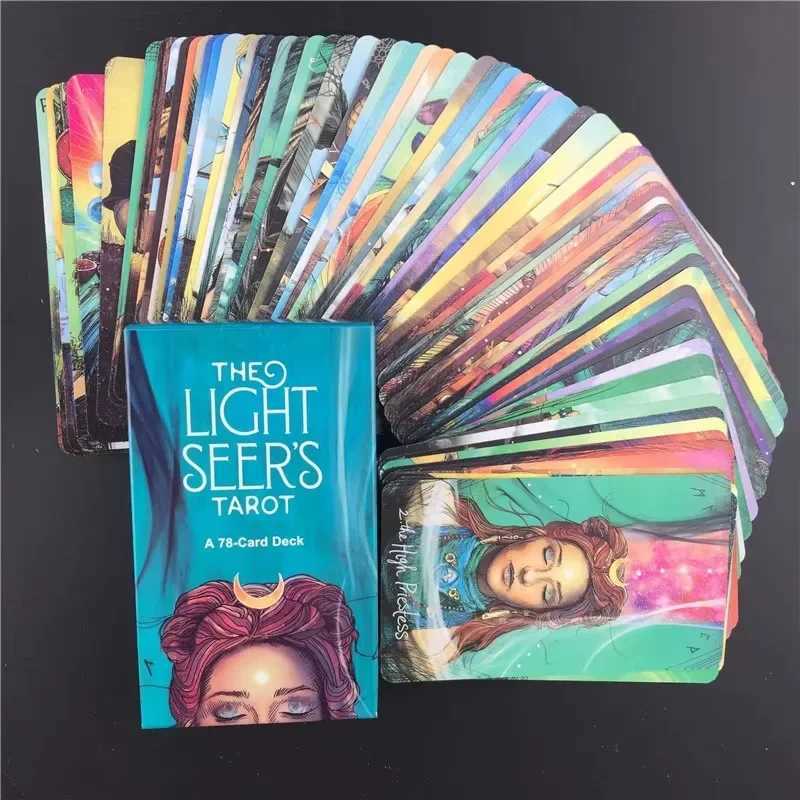 1 Box The Light Seers Tarot Cards 78-Card Full Color Tarot Set for Tarot Reading Fortune Telling Divination Board Game CardsXJ241206