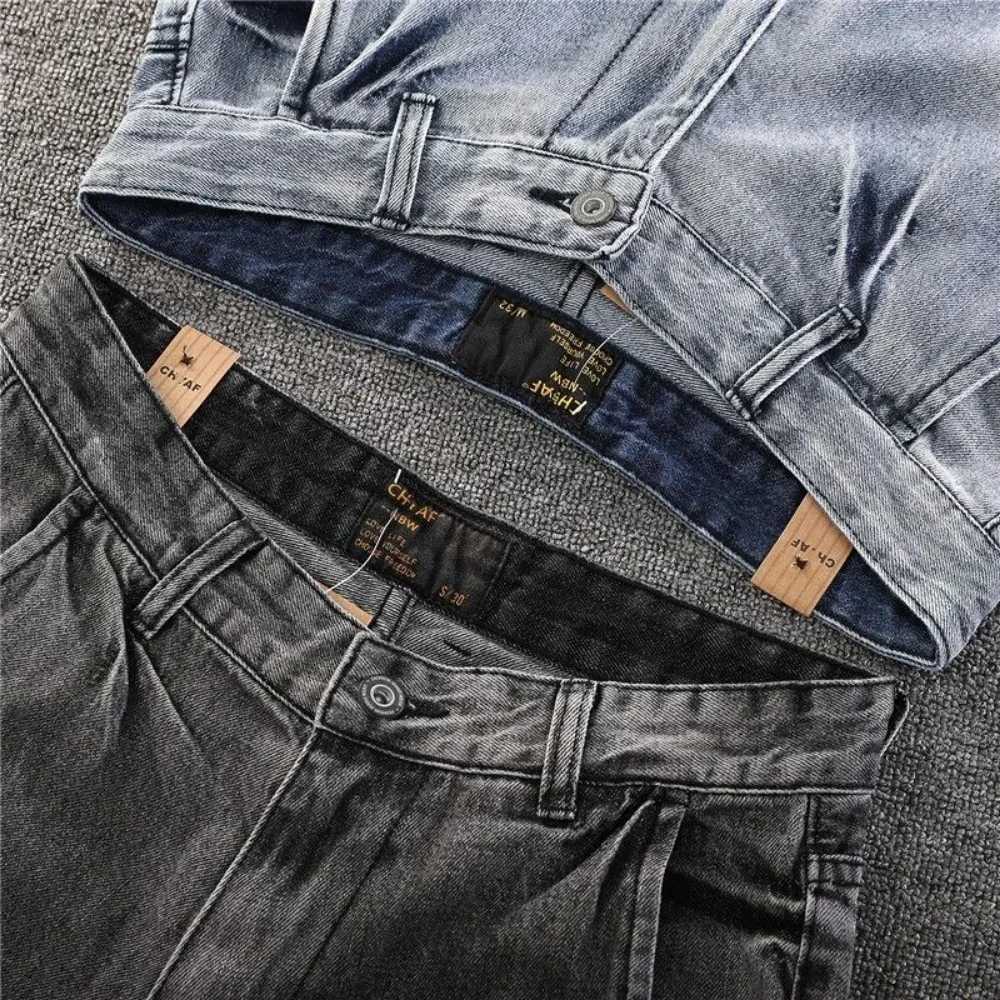 Jeans Shorts Men Casual Summer Bermuda Shorts Denim Outwear ClothingXJ241206