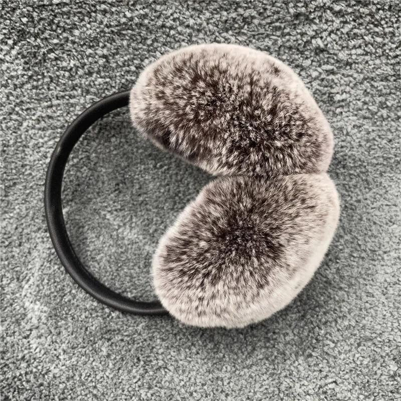 Natural 100% Rex Rabbit Fur Eartips for Women Warm Eartips for Autumn and Winter Warm Eartips for Winter 241205