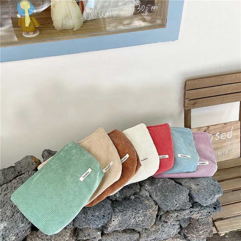 Corduroy Travel Cosmetic Bag Portable Makeup Storage Bag Purses Women Large Capacity Zipper Make Up Organizer Storage CluhXJ241206