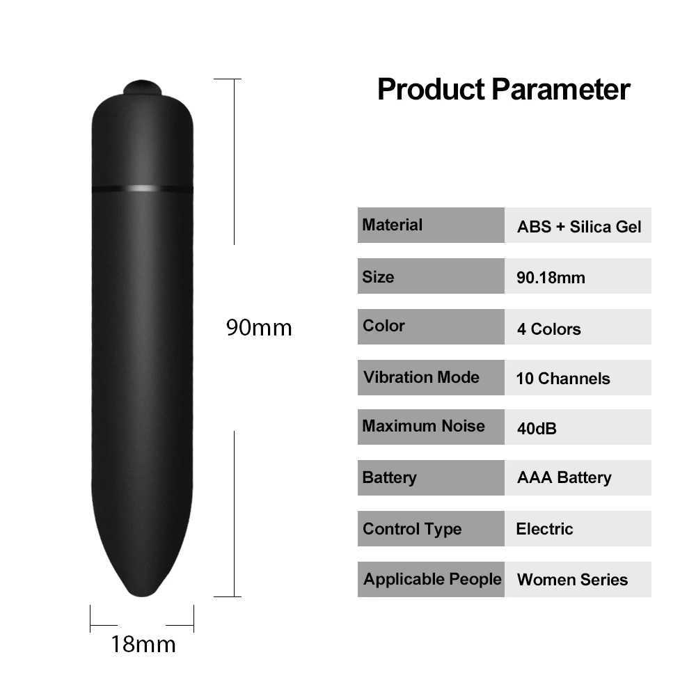 Mini Bullet Vibrator for Women 10 Speed G Spot Vagina Clitoris Stimulator Dildo Female Sex Toys for Masturbation Adult 18XJ241206