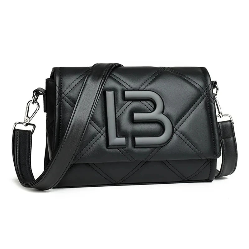 Women's Retro Flip Shoulder Bag Popular Item Women's Small Square Bag Designer Handbag Checkered Line Envelope Bag Shoulder Bag