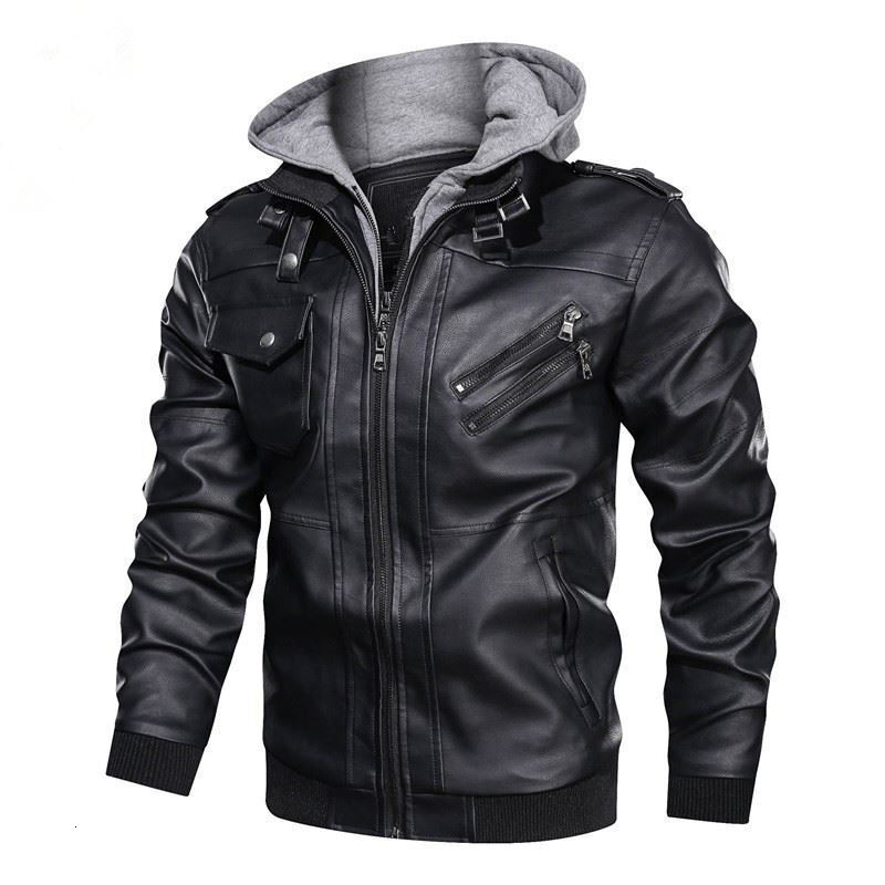 2024 new Leather jacket men hoodies men military jacket pu leather jacket men thick designer jacket puffer jacket