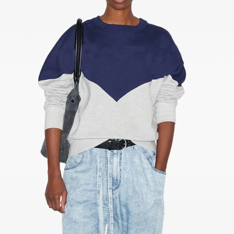 Women Sweatshirt Casual Crew Neck Loose Sweatshirts Female Classic Long Sleeve Pullovers Fashion Letter Print Cotton Tops 241203