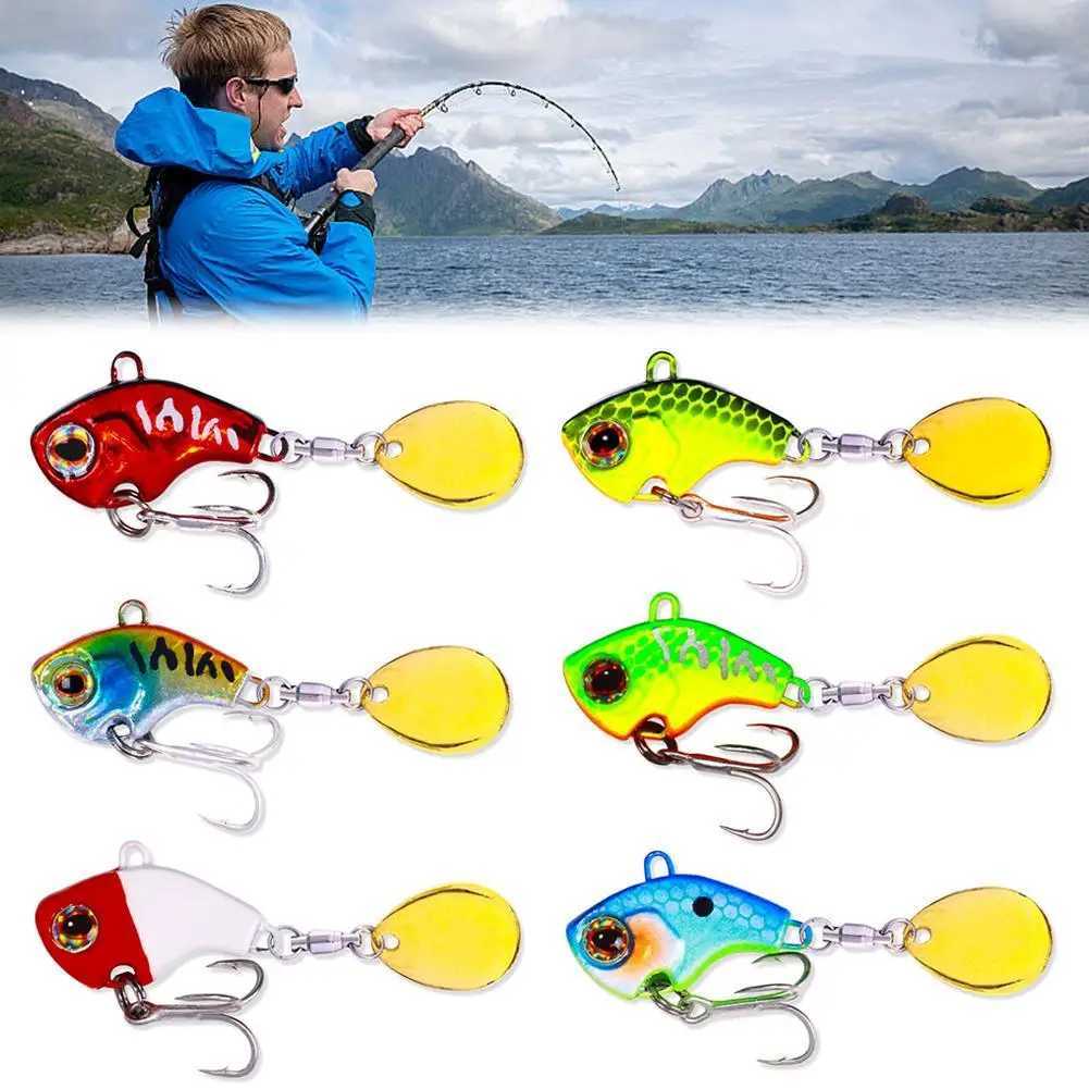 Tail Spinner Lure Metal VIB Rotating Tail Swimbait Trout Lures Spinner Baits For Bass Fishing Spin Tail Fishing Jigging LureXJ241128