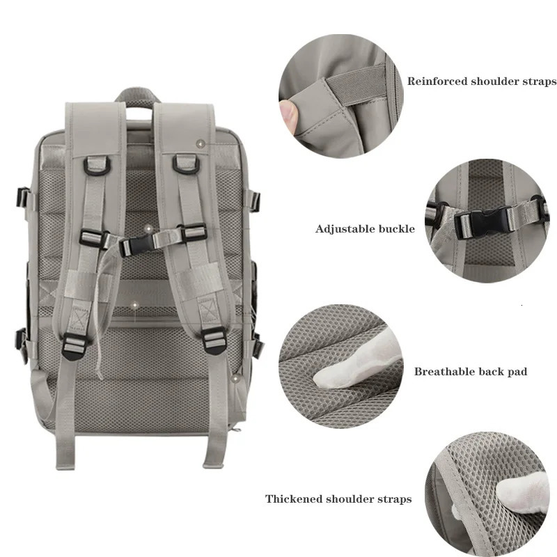 Travel Backpack for Women Expandable Weekender Hiking Laptop Backpack with USB Port Large Waterproof 40L Mens Backpack 241206