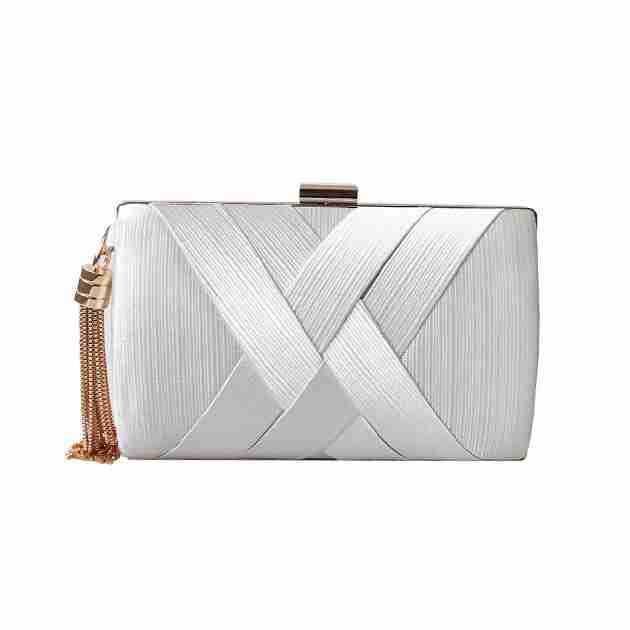 Clutch Bag Long Term Silk Satin Tassel Dinner Hand Hold Womens Bag Chain Banquet Bag Temperament Cheongsam Bag 240920