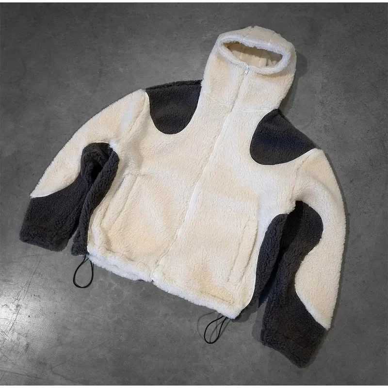 Y2K Zip up Hooded Sweater Harajuku Gothic Fleece Jacket Oversized Streetwear Men Women Hip Hop Fashion vintage sweatshirt topXJ241206