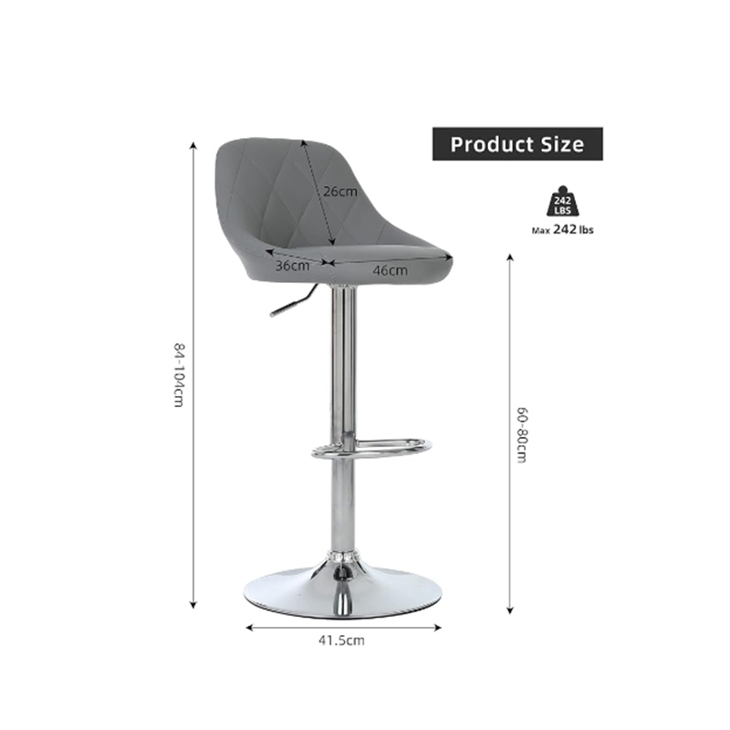 Elegant High-Back Bar Stools - Sturdy Construction & Sleek Finish for Modern Interiors