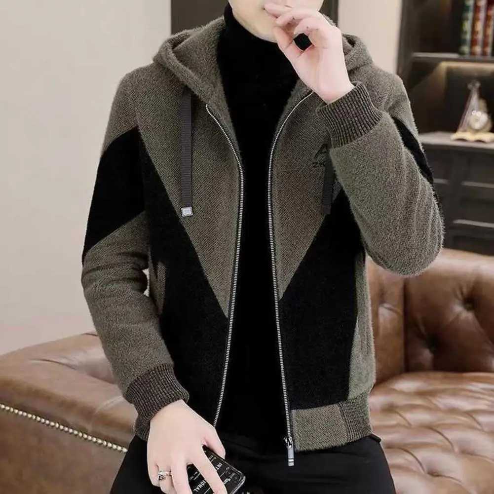 2024 Autumn Winter Wool Blends Jacket Men Thick warm Casual Business Trench Coat Slim Short Streetwear Overcoat Social ClothingXJ241206