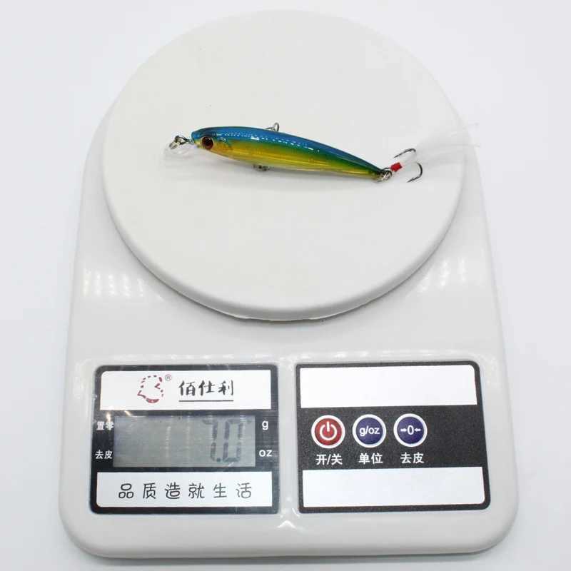 1 PCS 7.8cm 7g Minnow Fishing Lures Wobbr Hard Baits Crankbaits ABS Artificial Lure for Bass Pike Fishing TackXJ241128