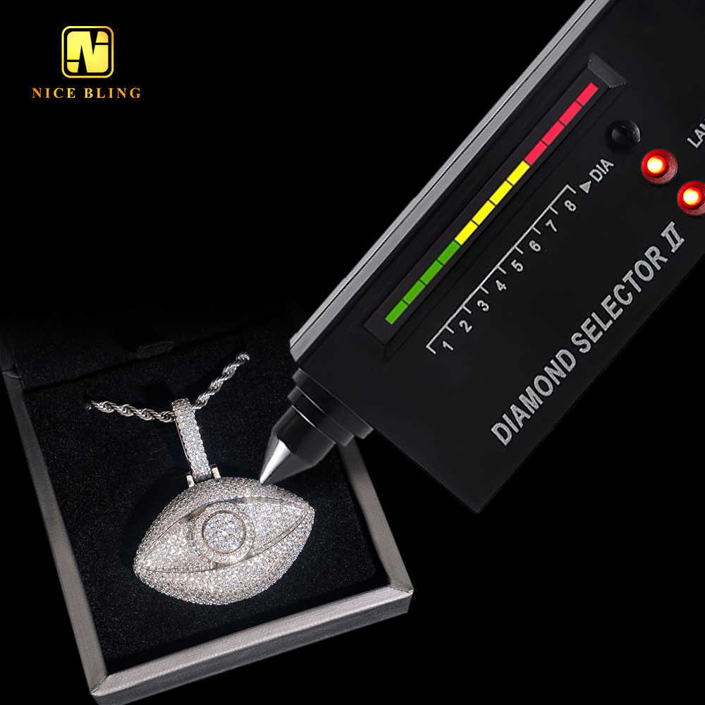 Classic Custom Pendant 925 Sterling Silver Hip Hop Moissanite Jewelry Iced Out VVS Moissanite Diamond Pendant Necklace
