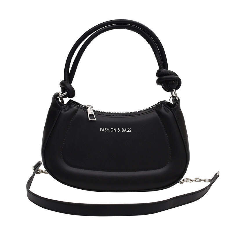 Texture Pressed Shell Handbag, Women's Autumn New Item, Solid Color Chain Armpit Stylish And Versatile Single Shoulder Crossbody Bag, Fashionable