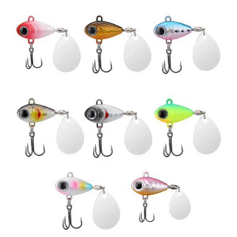 Sea Fishing Tack Bass Carp Spoon Wobbrs Buzzbait Spinner Bait Sinking Metal Jig VIB Chatteait Rotating Tail Vatalion LureXJ241128