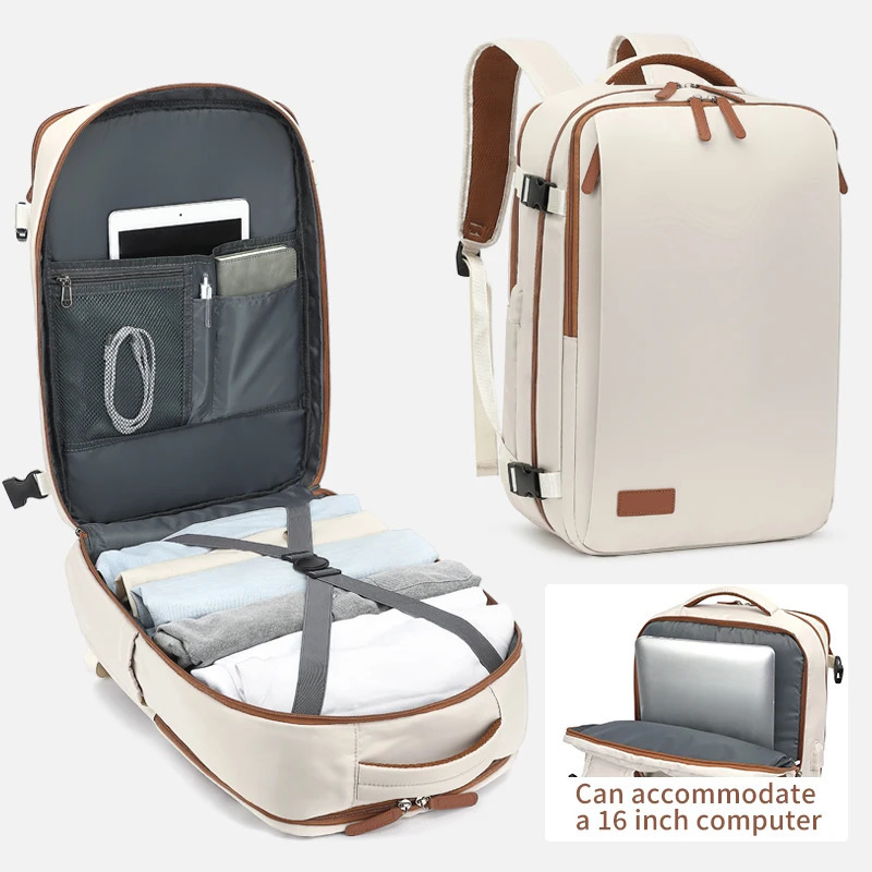Travel Backpack 40x20x30 Cabin Plane Waterproof Weekender Laptop With USB Port Ryanair Carry-On Women Men Backpack 241206
