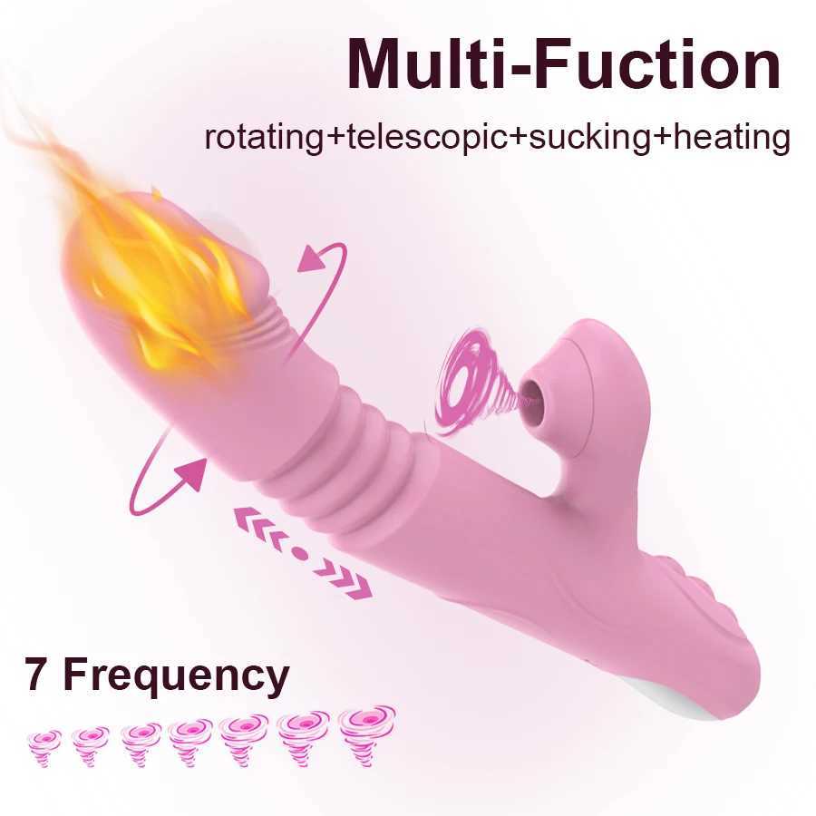 Heating Sex Toy Dildo Vibrator for Women Clitoral Sucking Stimulation G-spot Rotation Telesic Massage Female PleaXJ241206