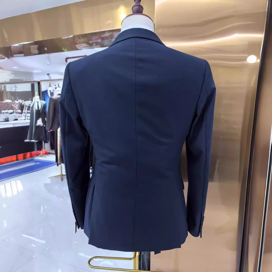 L0881Foreign trade men's handsome wedding casual host suit 2 piece suit