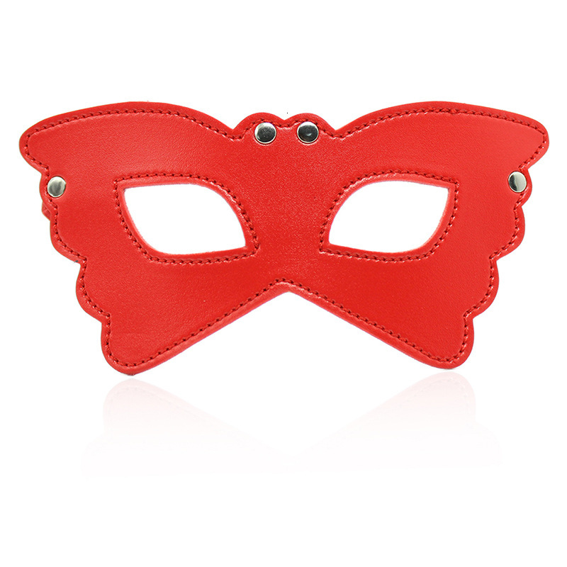 Foreign trade factory SM sex toys dance performance face mask, leather eye mask, alternative shading female butterfly eye accessories