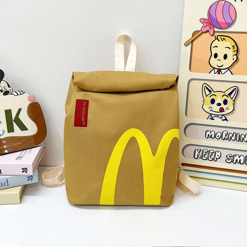 2024 Autumn/Winter New Trendy McDonald's Shoulder Students to Use in Class, Large Capacity Commuter Bag for Women