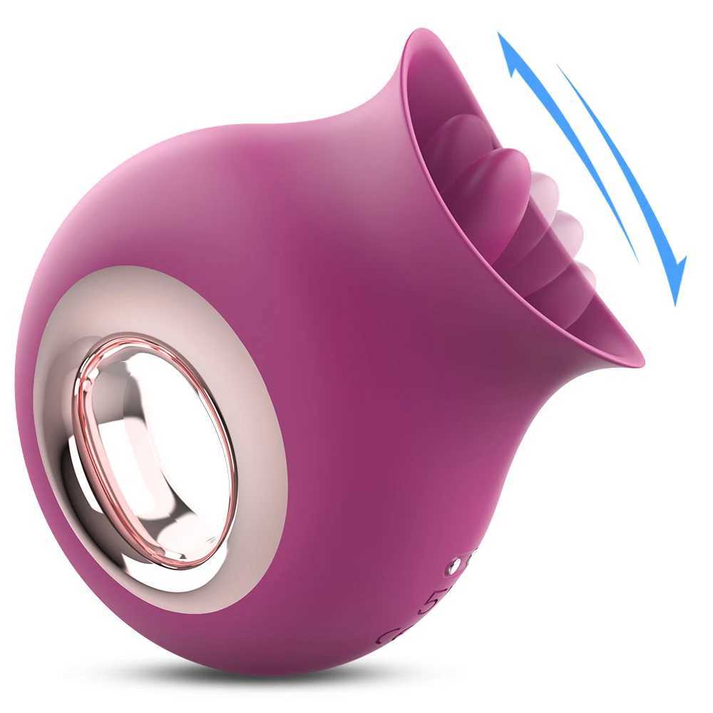 Tongue Sex Toys Female Masturbator Clitoris Stimulator Nipple Licking Massager Tongue Vibrator Erotic Mane Sex Toy for WomanXJ241206