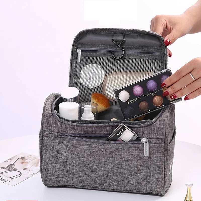 2022 Waterproof Hook Up for Women Cosmetic Bag Travel Organizer Men Makeup Bag Make Up Case Bathroom Toiletry Pouch W NeceserXJ241206