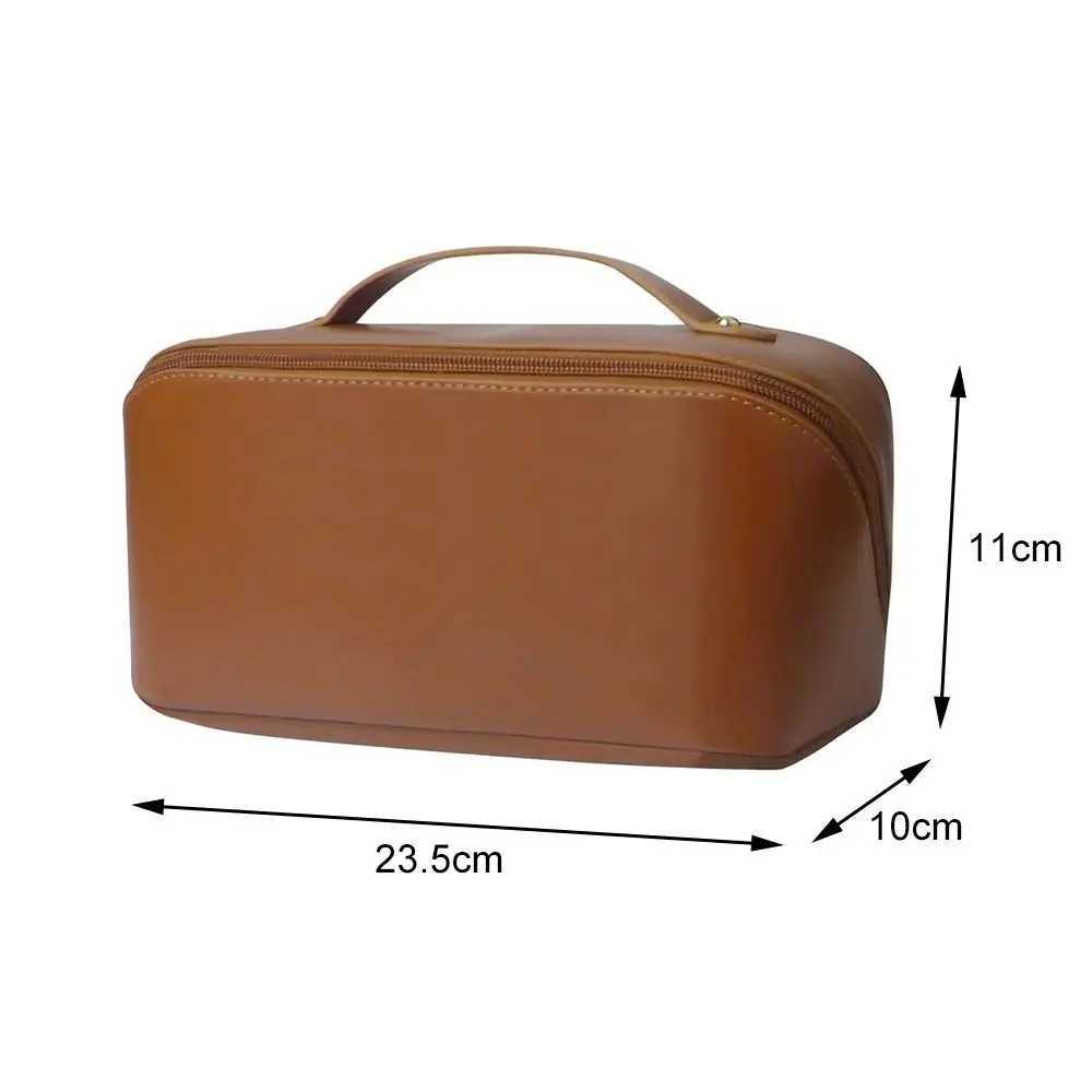 Large Capacity Toilet Cosmetic Makeup Basin Storage Bag Travel Makeup Bag 2023 New PU Large Capacity Womens Makeup BagXJ241206