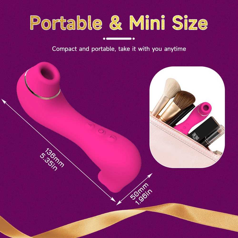 2 in 1 Sucking Vibrator with Tongue Licking 10 Modes Vagina Clitoris Stimulator Oral Sucker Erotic Sexy Sex Toys for WomenXJ241206