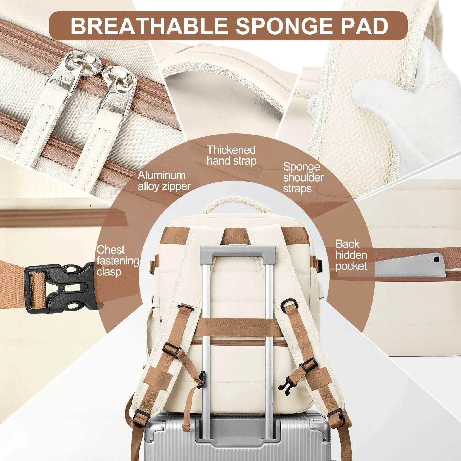 Likros Airplane Bag Ryanair Cabin Backpack 40x20x25 Easyjet Bag 45x36x20 Business Travel Backpack Laptop Waterproof Backpack 241206