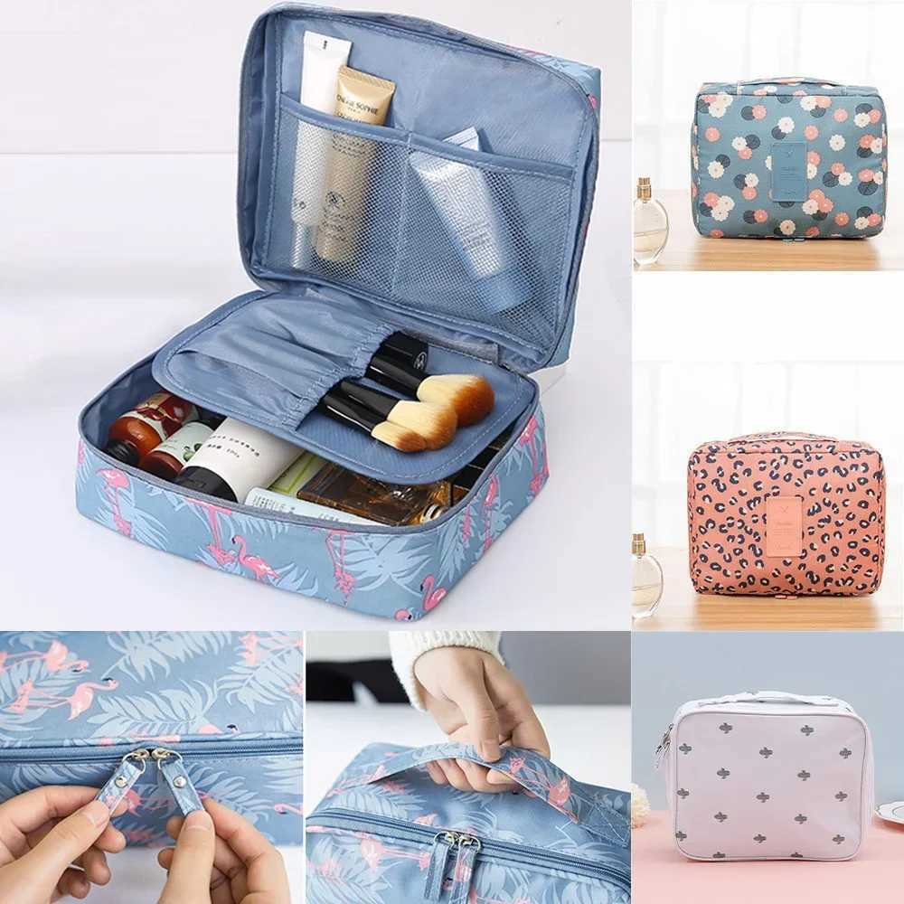 2023 Women Makeup Bag Toiletrys Organizer Cosmetic Bags Outdoor Travel Girl Persal Hygiene Waterproof Tote Beauty Make Up CaseXJ241206