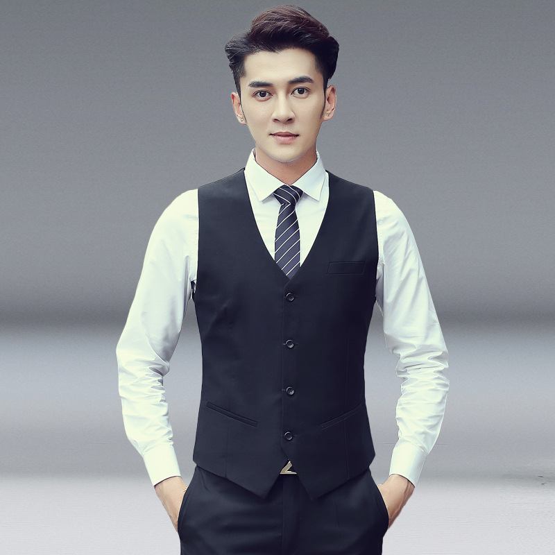 H927Spring and autumn men's vest new product slim Korean style men's work clothes suit vest male best man