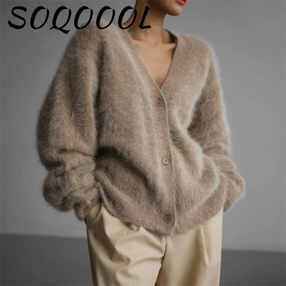 Elegant Long Sleeve Sweater Women Autumn SingleBreasted Cardigans Chic Female Casual Soft Flexible Knitted Outwear 241203