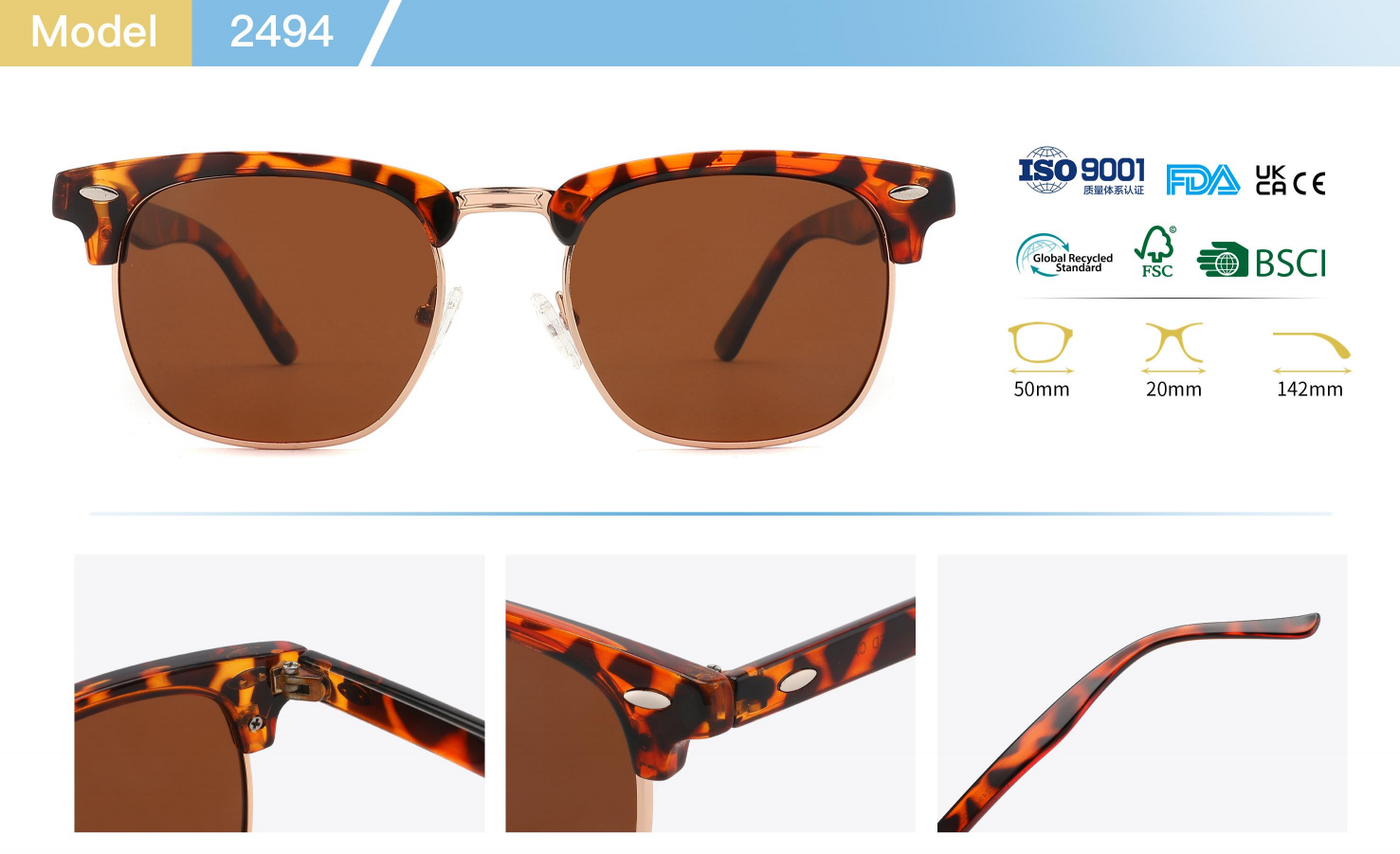 Fashion Designer Sunglasses for Women Mens Glasses Brand Design Sun Square Genuine Buffalo Horn Glasses Man Vintage Eyeglasses Rimless wholesale