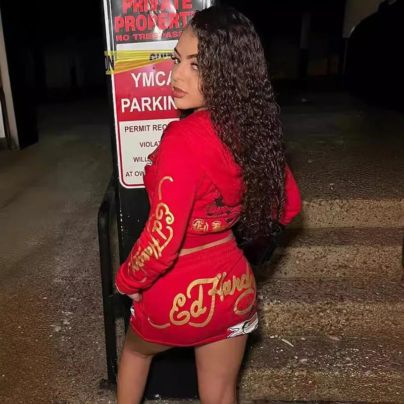 Sifreyr 3D Pattern Printing Ski Set Hoodie Zipper Long Sleeve Open Collar Wool Sweater 241206