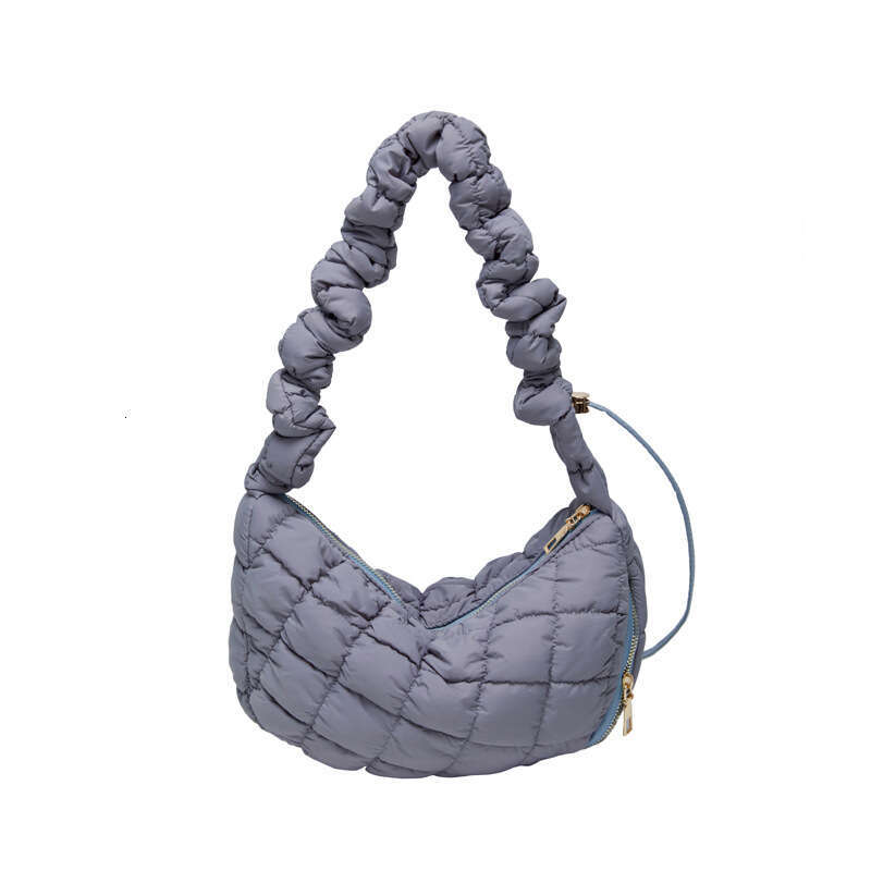 New Nylon Embroidery Thread For Women's Summer High-End Sense, Niche Casual Cloud Bag, Large Capacity Single Shoulder Armpit Bag B3