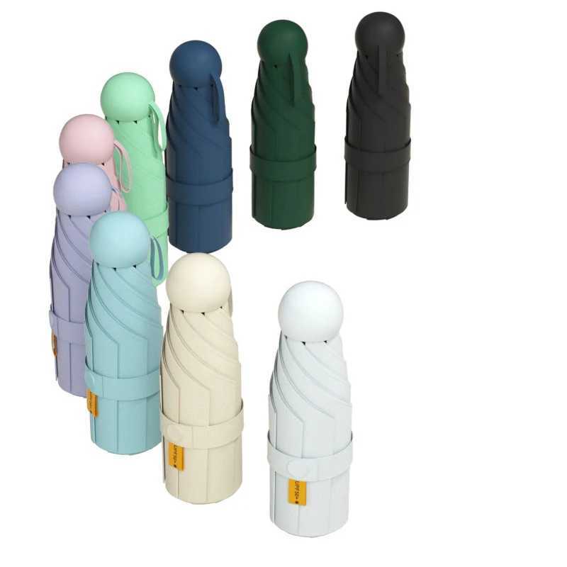 New Arrival Mini umbrella cover sun and rain dual sunshade portable outdoor travel umbrella Z241206