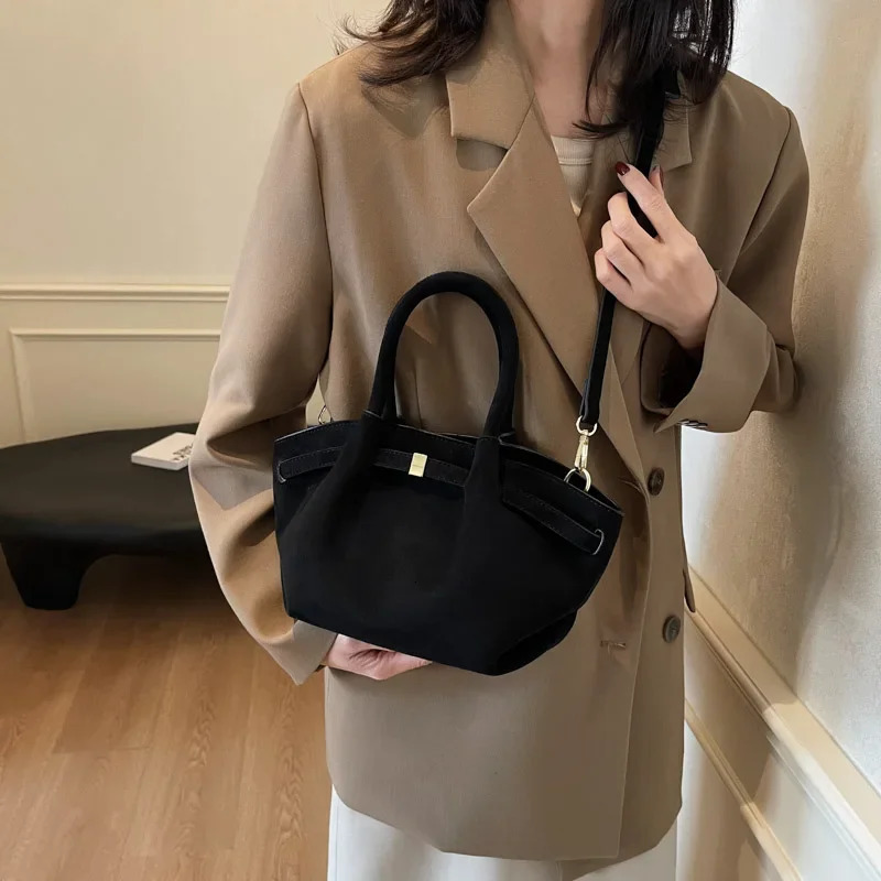 LEFTSIDE Small PU Leather Crossbody Bags with Short Handle for Women Y2K Korean Fashion Top-handle Bag Handbags 241206