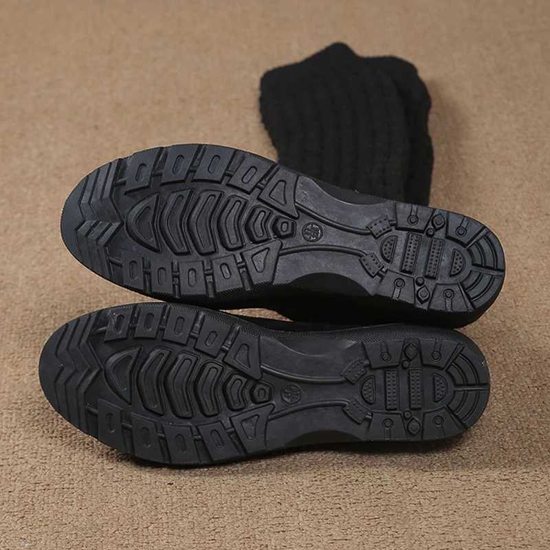 High Quality Sexy ultra-thin fit knee high boots warm in winter medium density fiber L.G. boots with slider stretch fabric thick high Botas T241206