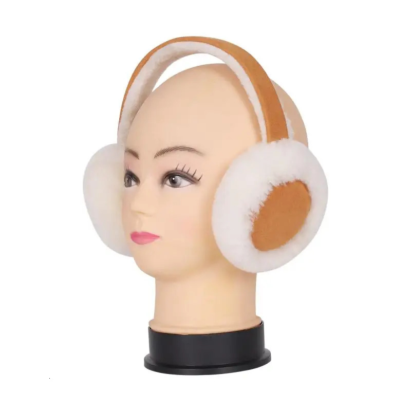 Original UG wool leather one piece of pure wool ear muffs factory made winter male and female ear muffs foldable ear muffs 241205