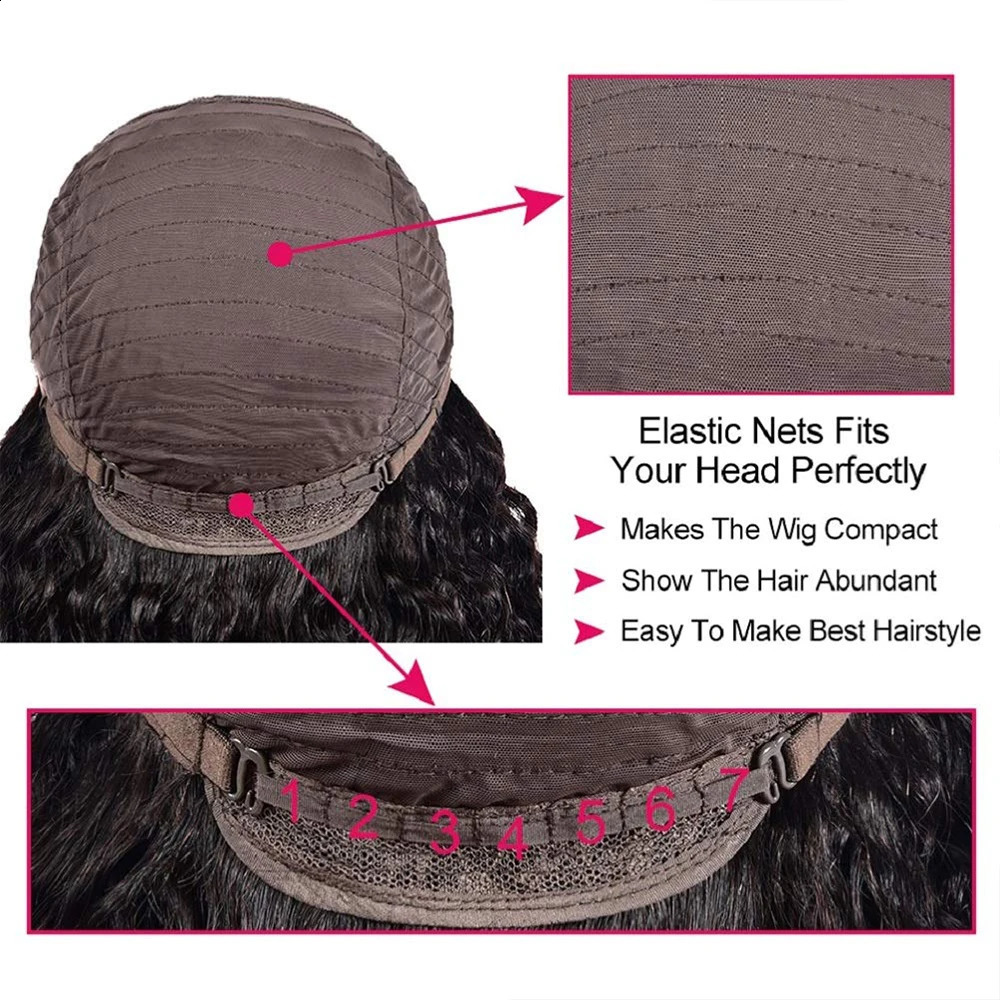 Long 30 32 water wave wig with bangs human hair wig 100% curly human hair wig wig with bangs 180 density machine made wig 241206