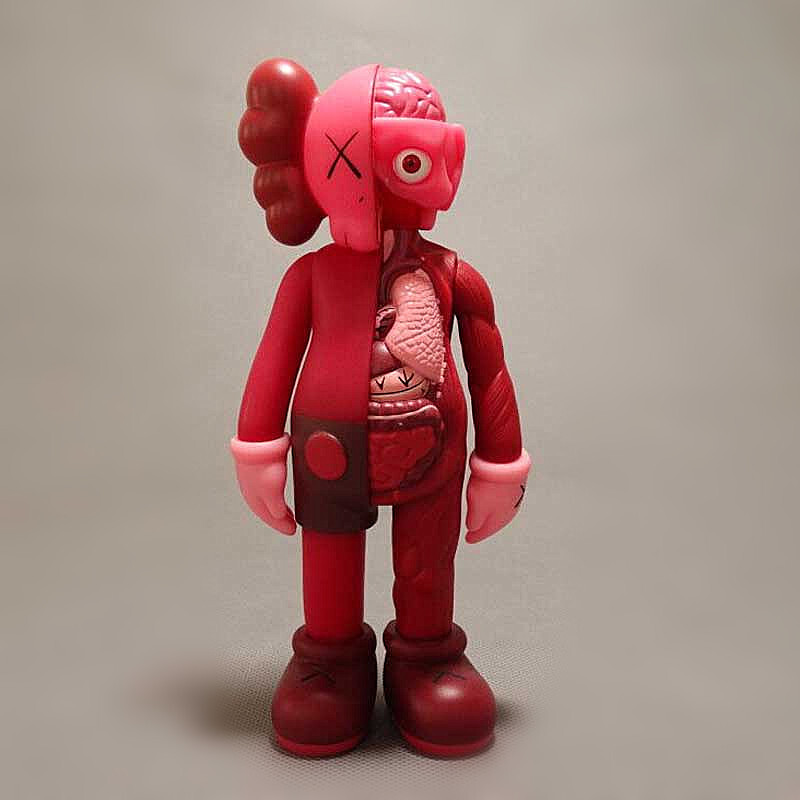Boxed Sesame Street Puppet XX Eye Trendy Kaws Vinyl Doll Model Ornament Gift