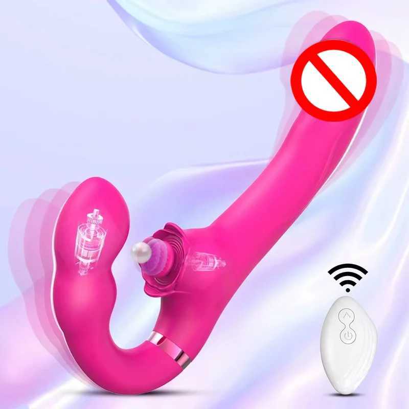 Double Head Resonance Vibrator Sharing Stimulation Clitoral Vaginal Massager Female wearable Masturbator Sex Toys For WomenXJ250311