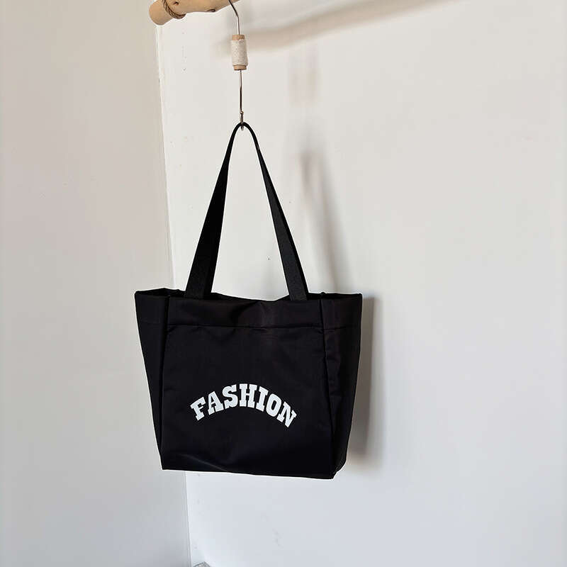 New Women's Summer Large Capacity Letter Printed Handheld Tote Single Layer Simple And Lightweight Shoulder Bag Fashionable Quality Classic B1